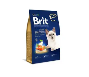 Brit Premium by Nature Cat. Adult Lachs 1,5 kg / Komplettes Premiumfutter für Katzen / mit Lachs