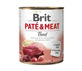 Brit Paté & Meat Beef 800 g / Dose für Hunde / Truthahn und Rind