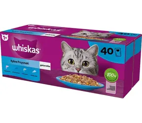Whiskas Fish Favorites in Gelee 40 x 85 g / Beutel für Katzen