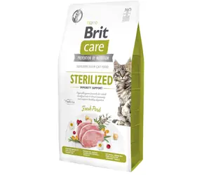 Brit Care Cat Grain-Free Sterilised Immunity 7kg / Alleinfuttermittel für ausgewachsene Katzen / kastriert