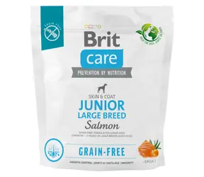 Brit Care Dog Grain-Free Junior Großer Lachs 1 kg / Granulat für junge Hunde / getreidefrei / von 3 Monaten bis 2 Jahren