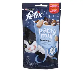 PURINA Felix Party Mix Dairy Delight 60 g / Beutel für Katzen