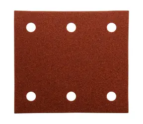 Makita P-33118 / Schleifpapier für Holz & Metall & Stein / Klettverschluss / Körnung 100 / Maße 114x102 mm / perforiert / 10 Stk