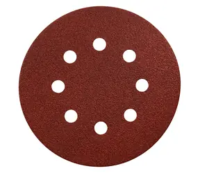 Makita P-43642 / Schleifpapier für Holz | Metall | Stein / Körnung 80 / Durchmesser 125 mm / 8 Löcher / 50 Stk