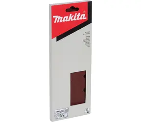 Makita P-31843 / Schleifpapier für Holz | Metall | Stein / Klettverschluss / K60 / Maße 93x230 mm / perforiert / 10 Stk
