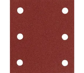 Makita P-33093 / Schleifpapier für Holz | Metall | Stein / Klettverschluss / K60 / Maße 114x102 mm / perforiert / 10 Stk