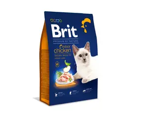 Brit Premium by Nature Cat Indoor Chicken 8kg / Premiumfutter / für ausgewachsene Katzen, die überwiegend im Haus leben