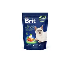 Brit Premium by Nature Cat Sterilized Salmon 800 g / Premiumfutter / für erwachsene kastrierte Katzen