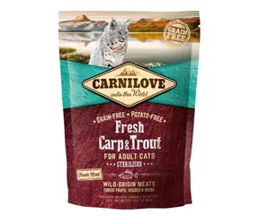 Carnilove Cat Fresh Carp & Trout Sterilized 0,4kg / Granulat für Katzen / für erwachsene Katzen