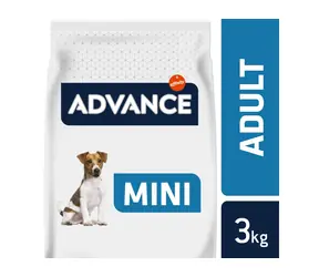 ADVANCE DOG MINI Adult 3kg / Granulat für Hunde / für ausgewachsene Hunde kleiner Rassen