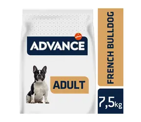 ADVANCE DOG Französische Bulldogge 7,5kg / Granulat für Hunde / für erwachsene Französische Bulldoggen