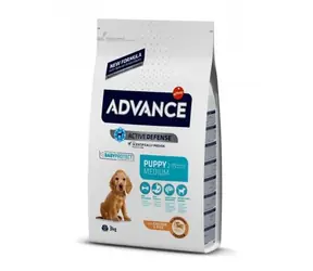 ADVANCE DOG MEDIUM Puppy Protect 3kg / Granulat für Hunde / für Welpen mittlerer Rassen
