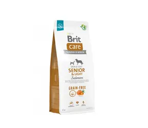 Brit Care Dog Grain-free Senior und Light - Lachs und Kartoffel 12 kg / Granulat für Hunde 