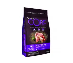 Wellness Core Dog Original Welpenfutter für kleine und mittelgroße Rassen, Truthahn und Huhn, 10 kg / Futter für Welpen kleiner und mittelgroßer Rassen