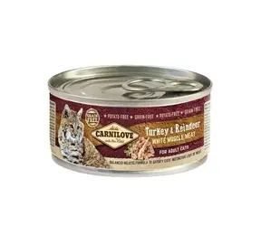 Carnilove WMM Truthahn & Rentier für ausgewachsene Katzen 100g / Nassfutter für Katzen