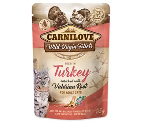 Carnilove Katzenbeutel Truthahn mit Baldrian 85g / Beutel für Katzen
