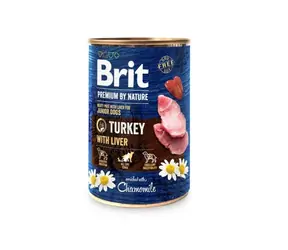 Brit Premium by Nature Truthahn mit Leber 400g / Dose für Hunde