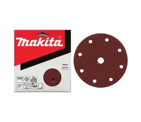 Makita P-31918 / Schleifpapier für Holz | Metall | Stein / Körnung K40 / Durchmesser 150 mm / 9 Löcher / 10 Stk