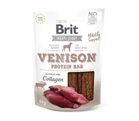 Brit Jerky Venison Proteinriegel 80g