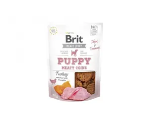 Brit Jerky Puppy Turkey Meaty Coins 80g