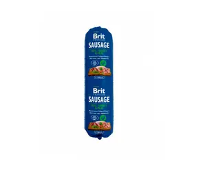 Brit Sausage Truthahn & Erbsen 800g / Salami für Hunde