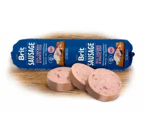 Brit Sausage Chicken & White Fish 800g / Salami für Hunde