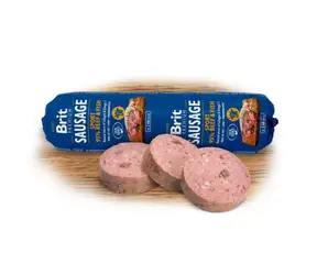 Brit Sausage Beef & Fish-Sport Formel 800g / Salami für Hunde