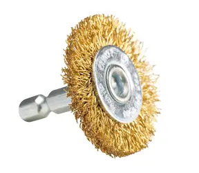 Makita D-73651 Stahldrahtbürste 38 mm / vermessingt / Sechskantklemmung