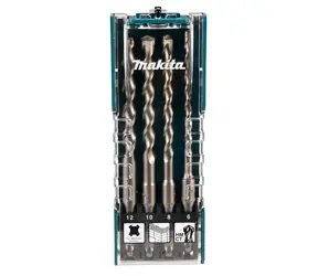 Makita D-74756 / Hammerbohrer-Set / SDS PLUS / 6 & 8 & 10 & 12 x 160 mm
