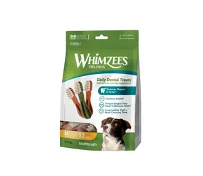 Whimzees Zahnbürste M 360g / Zahnpflege-Leckerlis für Hunde