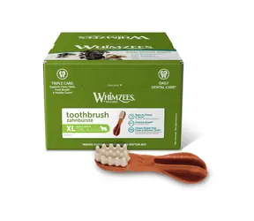 Whimzees Zahnbürste XL 18x120g / Zahnpflege-Leckerlis für Hunde