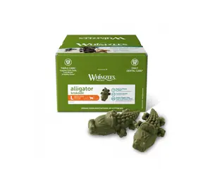 Whimzees Alligator L 30x60g / Zahnpflege-Leckerlis für Hunde