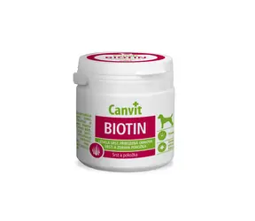 Canvit Biotin für Hunde 100g / Nahrungsergänzungsmittel für das Fell von Hunden
