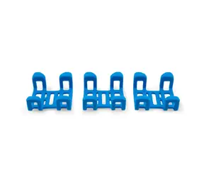 TRACTIVE GPS DOG 4 - Gummiklammern blau / 3 Stück / für Halsbänder bis 2,8 cm Breite