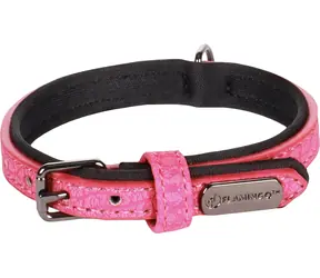 Flamingo Leza Halsband mit Neoprenpolsterung rosa XS