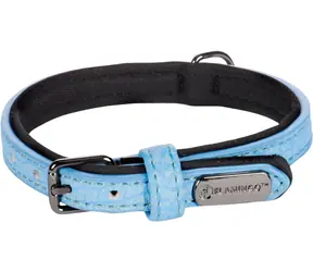 Flamingo Leza Halsband mit Neoprenpolsterung blau XS