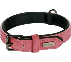 Flamingo Delu Halsband mit Neoprenpolsterung rot S/M