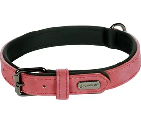 Flamingo Delu Halsband mit Neoprenpolsterung rot M