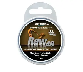 Savage Gear Lanko Raw49 0,36 mm 11 kg 24 lb 10 m unbeschichtet braun