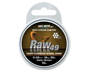 Savage Gear Lanko Raw49 0,45 mm 16 kg 35 lb 10 m unbeschichtet braun