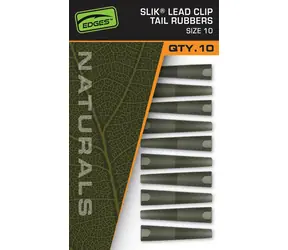 FOX Disguise Naturals Slik Lead Clip Tail Rubber Größe 10 10 Stück
