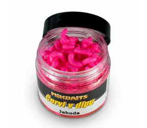 Mikbaits Würmer in Erdbeerdip 50 ml