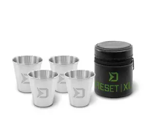 Delphin Set Edelstahlbecher RESET XL 4 in 1 70 ml 4-tlg