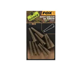 FOX Suspension Edges Camo Größe 7 Lead Clip Tail Rubbers 10 Stk