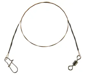 Cormoran Lanko 1x7 Wire Leader Wirbel und Snap 6kg 70cm 2St