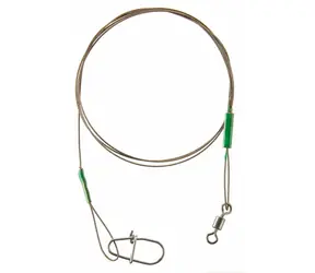 Cormoran Lanko 7x7 Drahtvorfachwirbel und Corlock Snap 13kg 45cm 2St