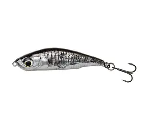 Savage Gear Wobbler 3D Sticklebait Pencil 6,5 cm 10,5 g Sinking Black Silver