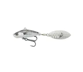 Savage Gear Wobbler 3D Sticklebait Tailspin 6,5 cm 9 g Sinking Black Silver