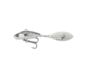 Savage Gear Wobbler 3D Sticklebait Tailspin 7,3 cm 13 g Sinking Black Silver