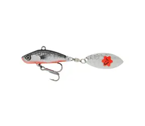 Savage Gear Wobbler 3D Sticklebait Tailspin 8 cm 18 g Sinking Schwarz Rot
